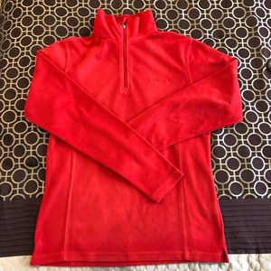 Red fleece sweater-Size M